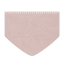 Patella borsa forma con punta triangolare in ecopelle rosa cipria 22 x 18 cm