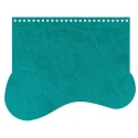 Patella wave-shaped bag in faux leather octanium 23 x 18 cm