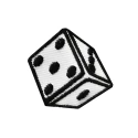 Dado da gioco applicazione patch ricamata - Modidea