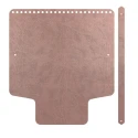Patella borsa con manico in ecopelle 20 x 22 cm
