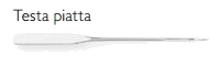 testa piatta
