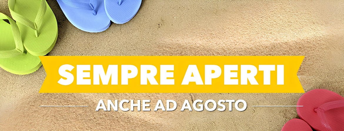 Moda Merceria è aperta tutto il mese di agosto