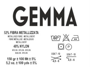Gemma fettuccia Lurex