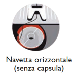 navetta orizzontale senza capsula